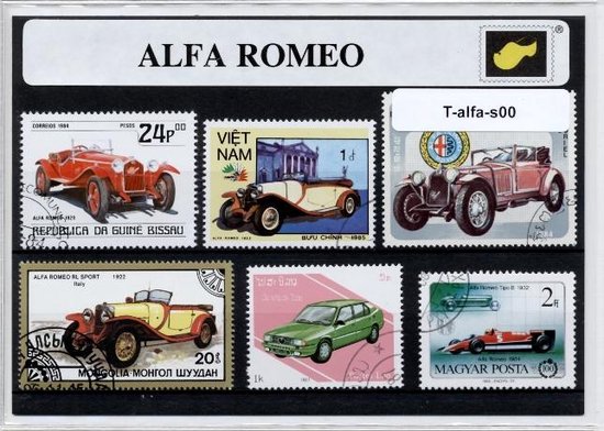 Afbeelding van het spel Alfa Romeo – Luxe postzegel pakket (A6 formaat) : collectie van verschillende postzegels van Alfa Romeo – kan als ansichtkaart in een A6 envelop - authentiek cadeau - kado - geschenk - kaart - automerk - italie - autoracen - racesport - rally