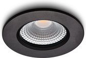 Ledisons LED Inbouwspots IP65 Zwart met Driver - Dimbaar - 3W 2700K Warm wit licht 240V 60 Stralingshoek >90 CRI Traploos Dimmen - Udis Zwart - Slechts 26MM inbouwdiepte! 5 jaar Ga