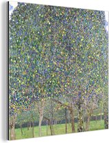 Wanddecoratie Metaal - Aluminium Schilderij Industrieel - Een perenboom - Gustav Klimt - 20x20 cm - Dibond - Foto op aluminium - Industriële muurdecoratie - Voor de woonkamer/slaapkamer