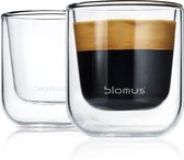 Blomus Verre à Double Paroi Espresso Nero 8 cl - 2 Pièces