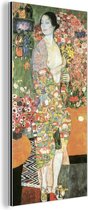 Wanddecoratie Metaal - Aluminium Schilderij Industrieel - Danseres - Gustav Klimt - 40x80 cm - Dibond - Foto op aluminium - Industriële muurdecoratie - Voor de woonkamer/slaapkamer