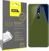 dipos I 3x Beschermfolie 100% compatibel met Nokia 5.1 Plus Rückseite Folie I 3D Full Cover screen-protector