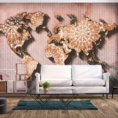 Zelfklevend fotobehang - Oosterse Wereldkaart, 8 maten, Premium print
