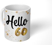 Mok - Koffiemok - Verjaardag - 60 jaar - Versiering - Mokken - 350 ML - Beker - Koffiemokken - Theemok