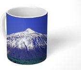 Mok - Panorama van de besneeuwde Teide-vulkaan in Spanje - 350 ML - Beker