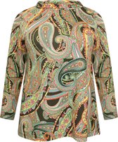 Yoek T-shirt met paisley print