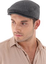 Bagwise® - Flat Cap - Winter - Pet - Newsboy Cap - Heren - (Maat S) Grijs