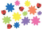 Stickers flower and ladybug 83 pcs.