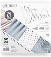 Tonic Studios -Craft perfect embossed 6x6" silver jubilee