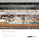 Scrapbook papier - Kaisercraft paper pad 16,5x16,5cm Factory 42