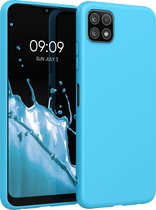 kwmobile telefoonhoesje voor Samsung Galaxy A22 5G - Hoesje voor smartphone - Back cover in zeeblauw