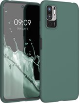 kwmobile telefoonhoesje voor Xiaomi Redmi Note 10 5G - Hoesje voor smartphone - Back cover in blauwgroen