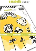 Carabelle Studio Cling stamp - A6 crayoned Elements