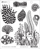 Dylusions cling mount stamp set - She sells sea shells