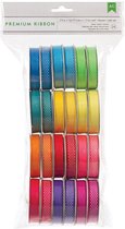 American Crafts Ribbon - Neon - 9.5mm x 1.2m - 24 kleuren