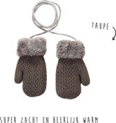 Handschoenen baby/peuter - leeftijd 0 t/m 2 jaar – Taupe