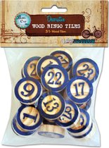 Bottle Cap mixed media x31 bingo chips blue