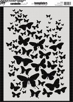 Carabelle template A4 un vol de papillons - 1 stuk
