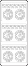 Vaessen Creative Sticker - 10x23cm - 10st - goud jubileum 12 1/2