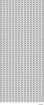 Vaessen Creative Sticker - 10x23cm - 10st - zilver randjes