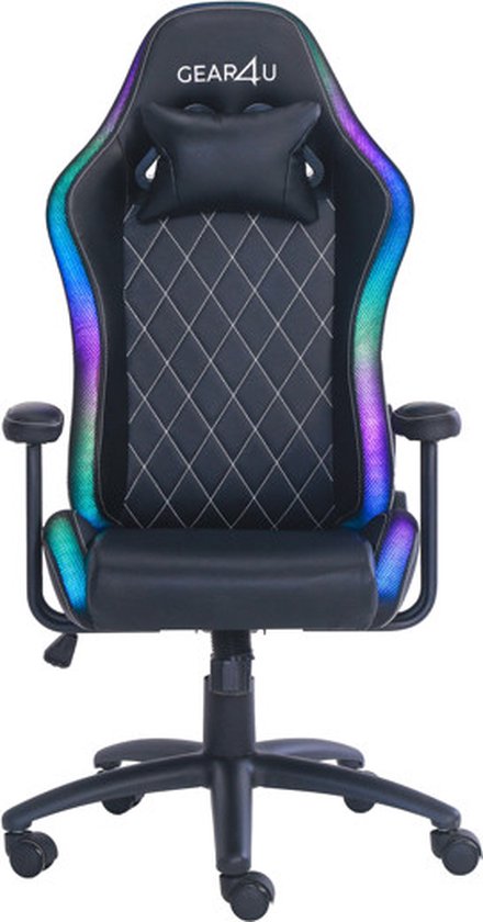 Gear4U Junior RGB gaming chair - gamestoel - RGB - met licht - zwart |  bol.com