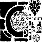 Hobbysjabloon - Template 12x12" 30x30cm rustic portal
