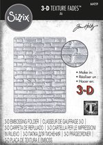 Sizzix 3D Embossing Folder - Texture Fades - Brickwork