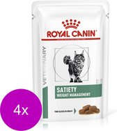Royal Canin Veterinary Diet Satiety Weight Management Wet - Kattenvoer - 4 x 12x85 g