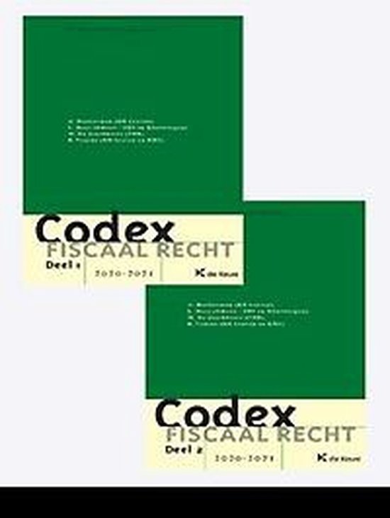Codex fiscaal recht 2020-2021 - cover