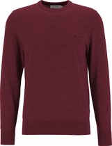Calvin Klein superior wool crew neck sweater - heren pullover O-hals - donkerrood -  Maat: S