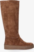 Tango | Kelsey 2-b brown suede high boot - brown sole | Maat: 37