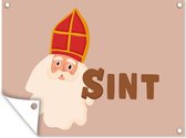 Tuin decoratie Sinterklaas - Chocolade - Sint - Kinderen - Jongens - Meisjes - Kind - 40x30 cm