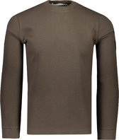 Calvin Klein T-shirt Groen Aansluitend - Maat XL - Heren - Herfst/Winter Collectie - Katoen