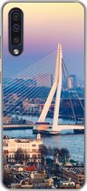 Geschikt voor Samsung Galaxy A50 hoesje - Rotterdam - Skyline - Zonsondergang - Siliconen Telefoonhoesje