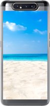 Geschikt voor Samsung Galaxy A80 hoesje - Strand - Zee - Zand - Siliconen Telefoonhoesje