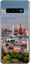 Geschikt voor Samsung Galaxy S10 hoesje - Rotterdam - Skyline - Boom - Siliconen Telefoonhoesje