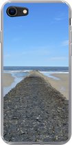 Geschikt voor iPhone 8 hoesje - Noordzee - Strand - Water - Siliconen Telefoonhoesje