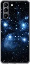 Geschikt voor Samsung Galaxy S21 hoesje - Universum - Planeten - Sterren - Jongens - Meisjes - Kinderen - Siliconen Telefoonhoesje