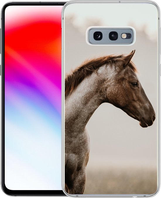 Coque Samsung Galaxy S10e - Cheval - Brume - Nature - Siliconen