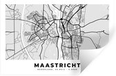 Muurstickers - Sticker Folie - Kaart - Maastricht - Nederland - 120x80 cm - Plakfolie - Muurstickers Kinderkamer - Zelfklevend Behang - Zelfklevend behangpapier - Stickerfolie
