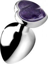Gemstones Amethyst Heart Large Anal Plug - Butt Plugs & Anal Dildos