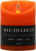 Magic Flame Stompkaars Led 7,5 X 10 Cm Wax Oranje