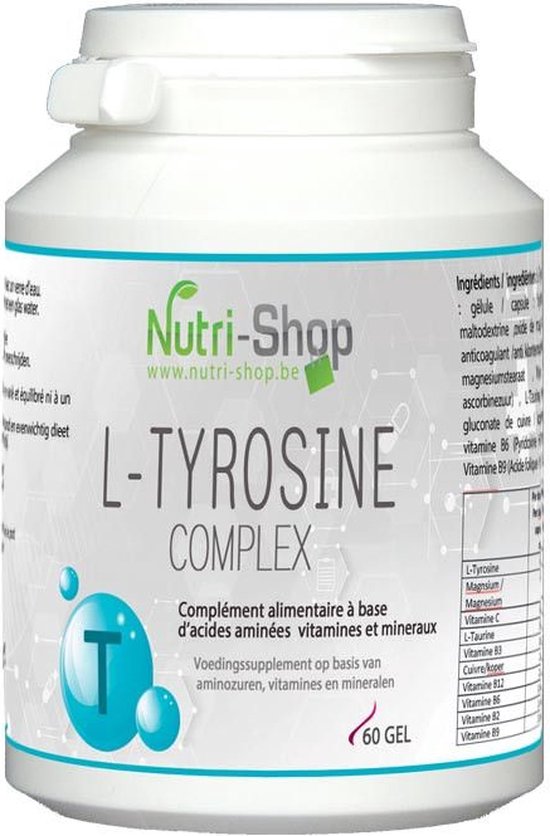 Nutri-shop L-Tyrosine Complex - L-tyrosinecomplex met vitamine C en B - 60 capsules