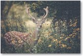 Hert in de herfst - 252 Stukjes puzzel voor volwassenen - Dieren