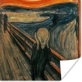 Poster De schreeuw - Edvard Munch - 100x100 cm XXL