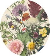 Boeket bloemen - Foto op Dibond - ⌀ 40 cm