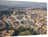 Luchtfoto van de Sint-Pieter in Vaticaanstad, Rome - Foto op Dibond - 60 x 40 cm
