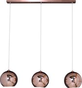 DePauwWonen - 3L Globe Hanglamp - E27 Fitting - Koper - Hanglampen Eetkamer, Woonkamer, Industrieel, Plafondlamp, Slaapkamer, Designlamp voor Binnen