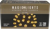 Magic Lights Kerstverlichting String 200 Led 20-25 Meter Warm Wit