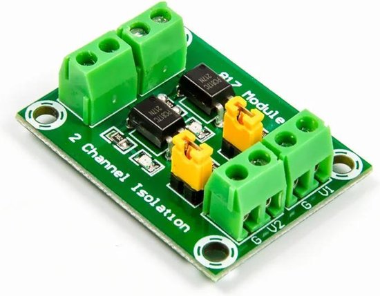 Foto: Otronic 2 kanaals optocoupler isolatiemodule